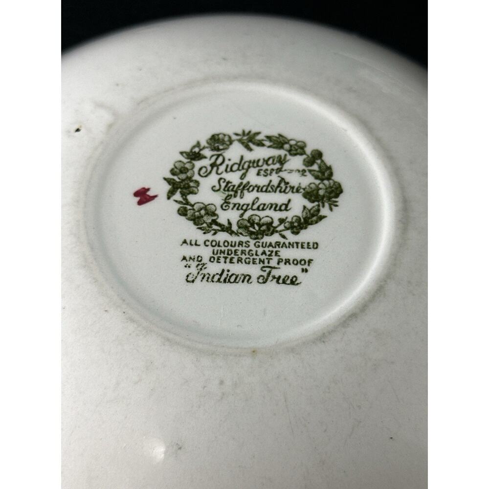 Ridgway Indian Tree Tea Set Cup Saucer Sugar Bowls Staffordshire England - Picture 6 of 14
